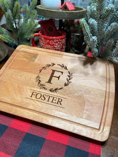 Engraved cutting board, Housewarming Gift, Personalized gift, Monogrammed cutting board, Custom cutting board, Realtor Gift