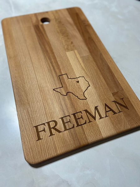 Personalized Engraved cutting board, Christmas gift, custom engraved gift, gift for them, wedding gift, realtor gift