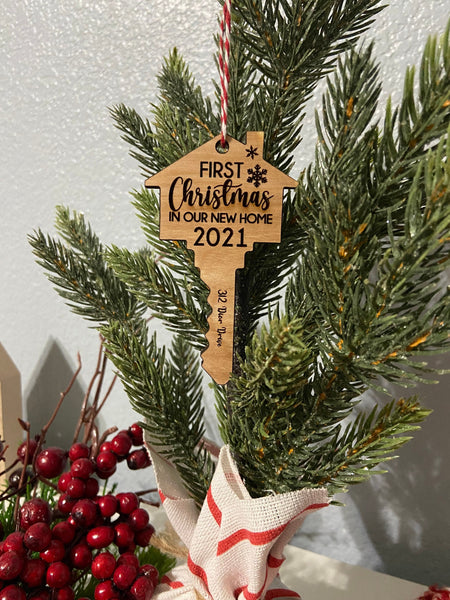 Our First Home Ornament, New House ornament, First Christmas in our New Home, New Home Gifts, New Home Keepsake