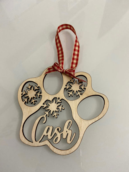 Personalized pet ornament, dog ornament, cat ornament, gift for pet owner
