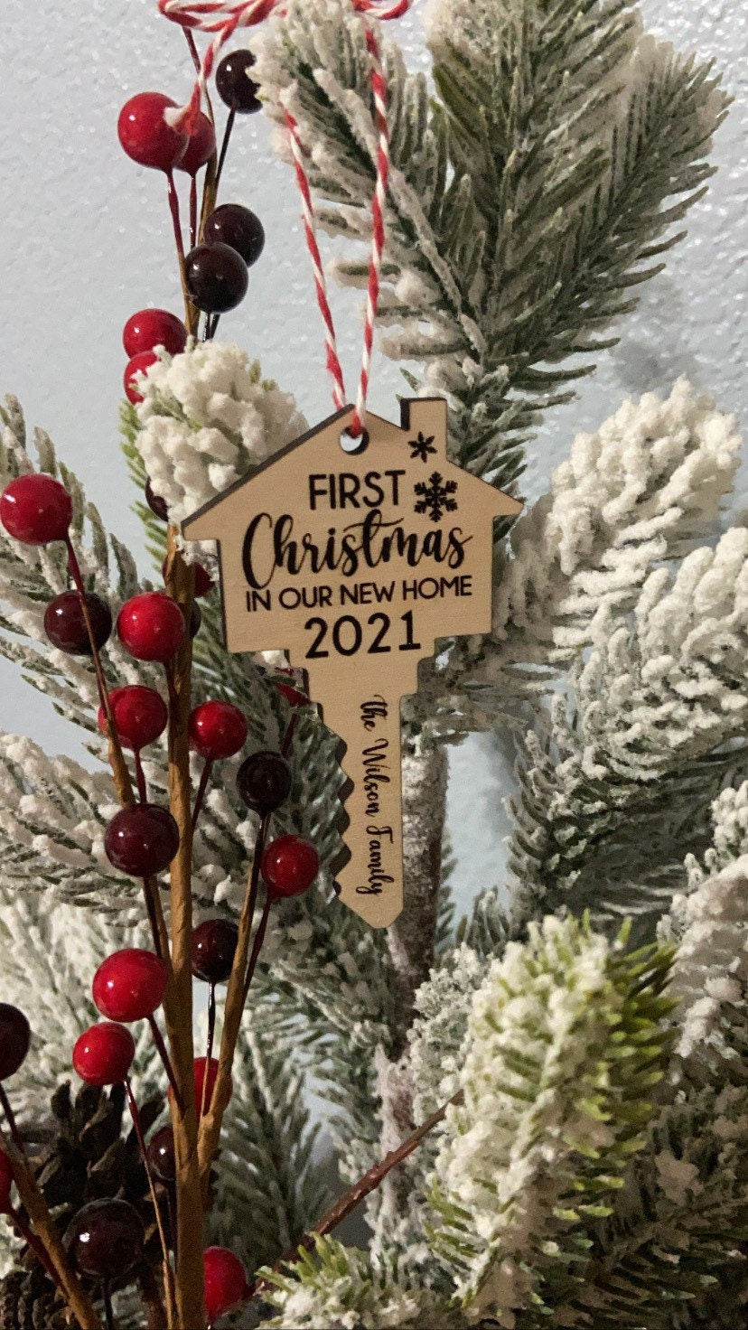 Our First Home Ornament, New House ornament, First Christmas in our New Home, New Home Gifts, New Home Keepsake