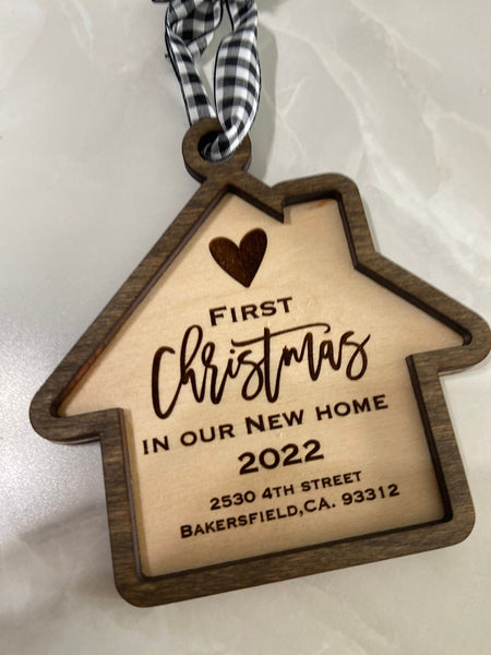 First Home Ornament, Our First Home, New Home Gift,