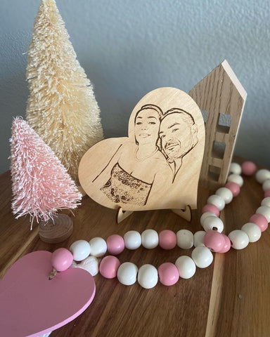 Engraved Personalized Wooden Photo